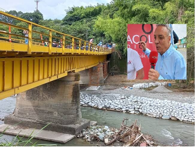 Puente Barragán, Gobernador del Quindío, Roberto Jairo Jaramillo. Foto archivo Caracol Radio