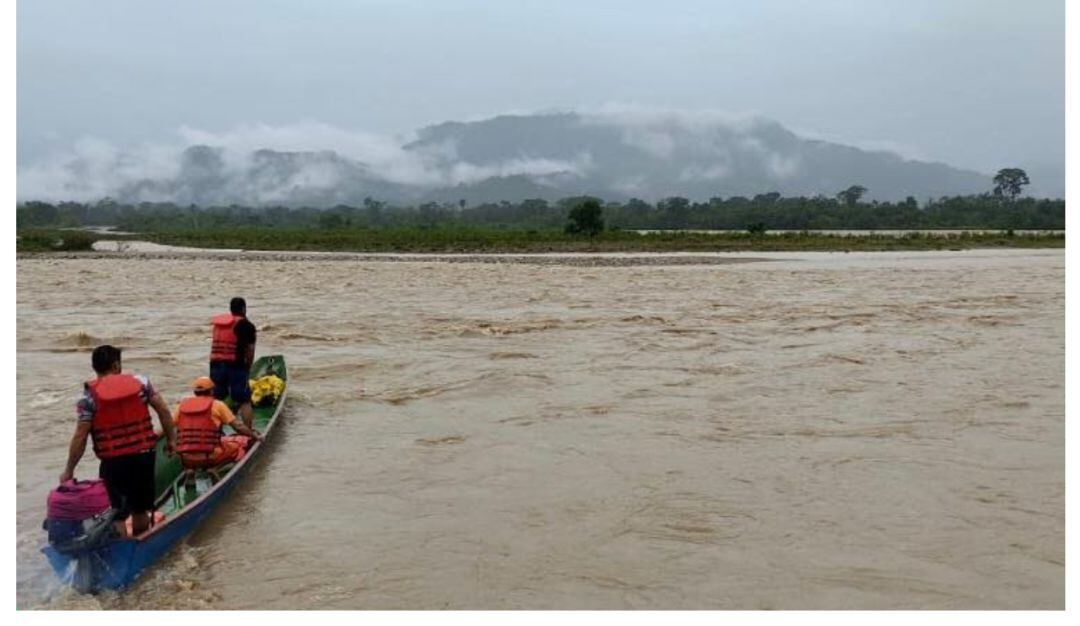 Rescate de la familia U'wa, río Arauca. 
