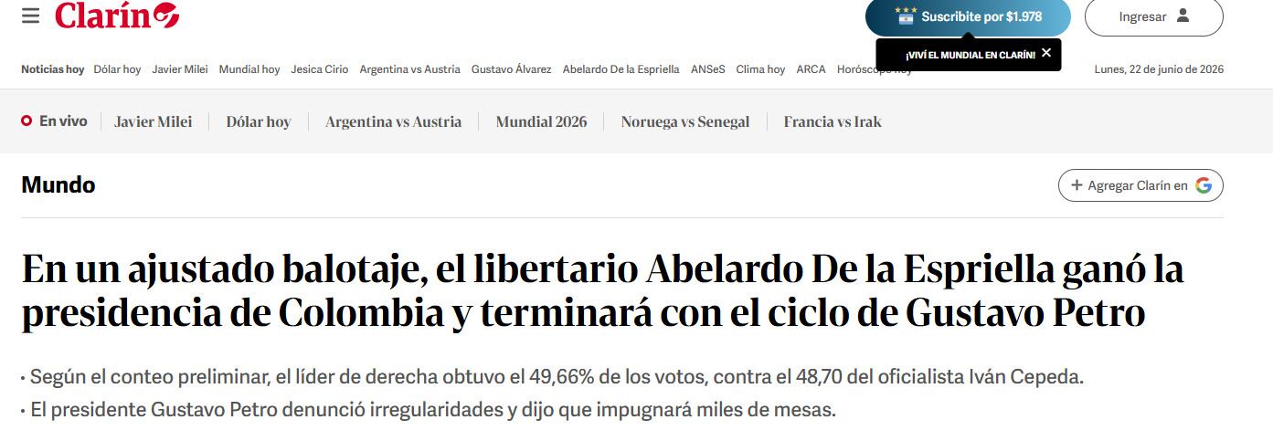Foto: Clarín.