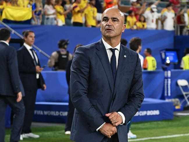 MIAMI GARDENS, FLORIDA - JUNE 27: Roberto Martinez, Head Coach of Portugal, looks on after his teams 0-0 draw in the FIFA World Cup 2026 Group K match between Colombia and Portugal at Miami Stadium on June 27, 2026 in Miami Gardens, Florida. (Photo by Hannah Peters - FIFA/FIFA via Getty Images)