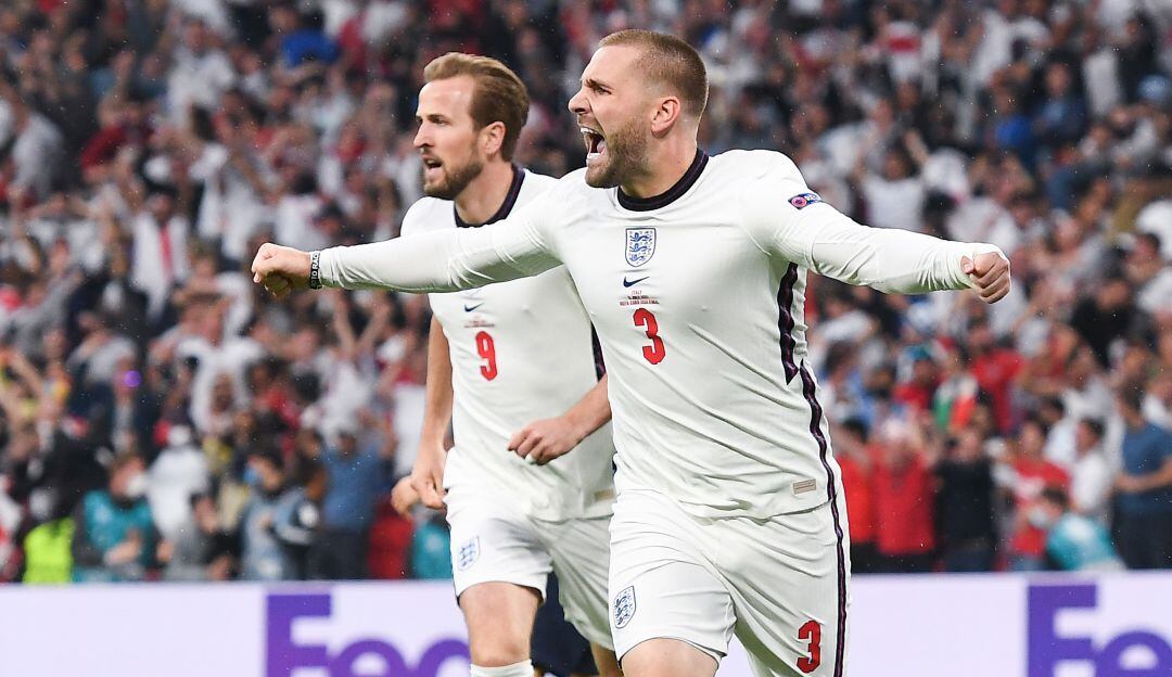 Luke Shaw, autor del gol más rápido en una final de la Eurocopa