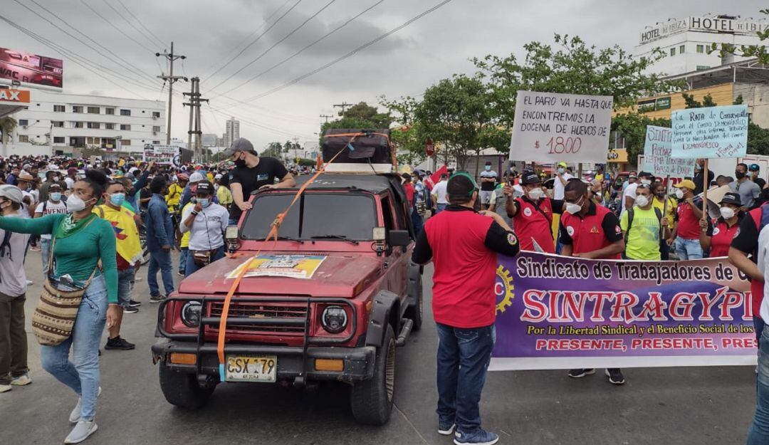 En el sector de la bomba El Amparo se registró la mayor cantidad de personas
