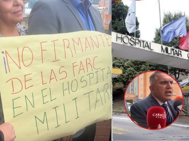 Veteranos se oponen a atención de firmantes en el Hospital Militar.