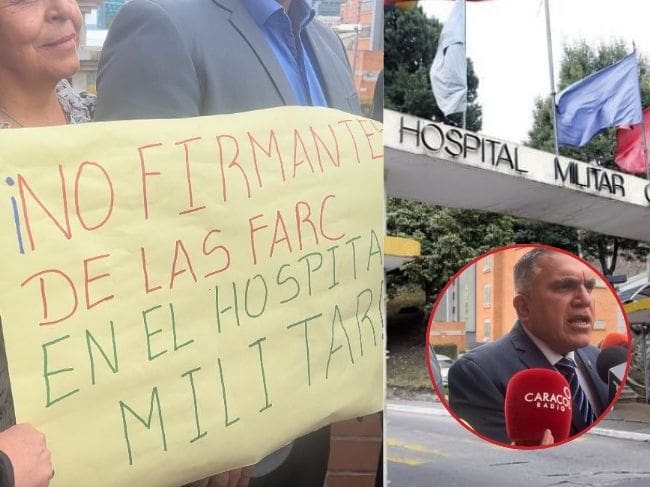 Veteranos se oponen a atención de firmantes en el Hospital Militar.