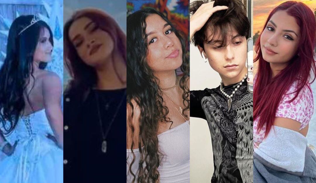 Briana Pacalagua, Daniela Marcano, Giancarlo Arias, Valeria Peña y Valeria Cáceres 