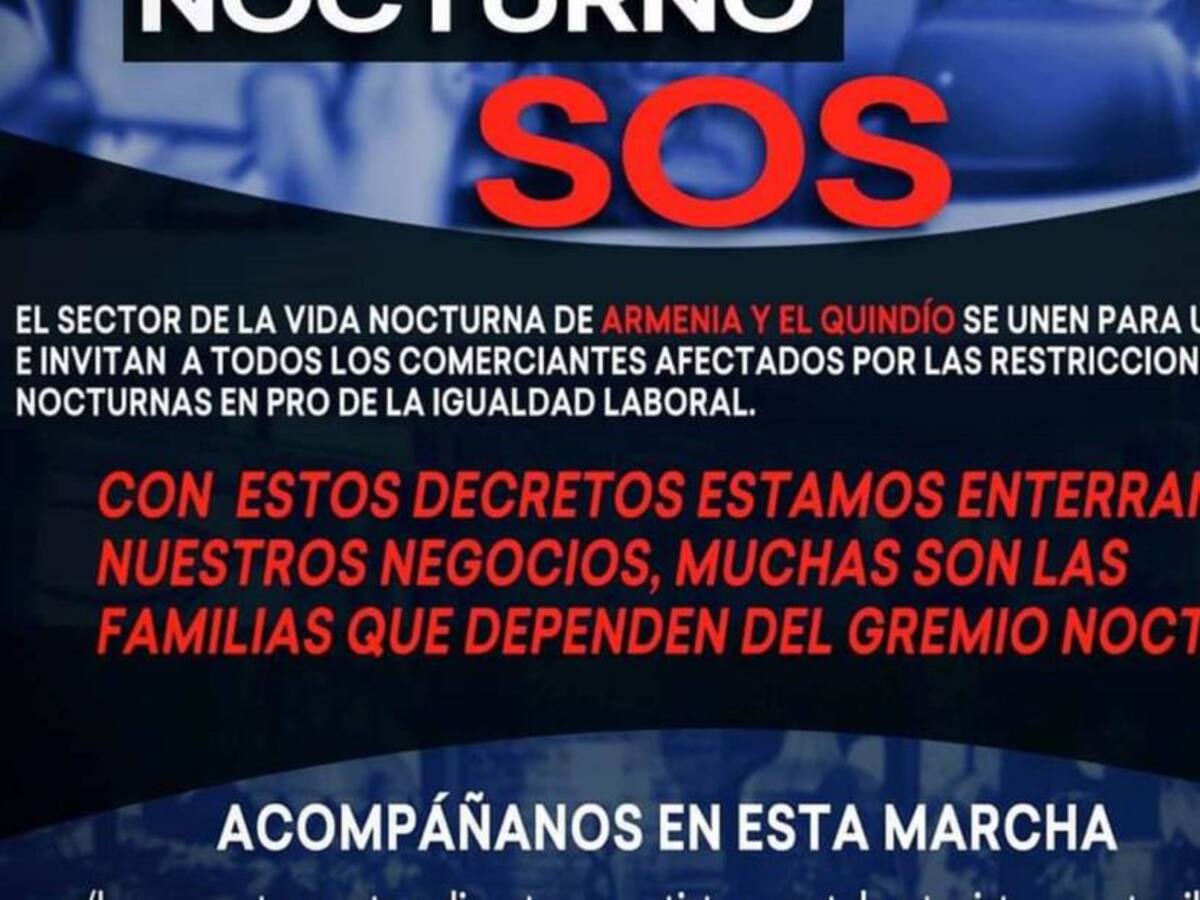 En Armenia promueven marcha en rechazo al toque de queda nocturno