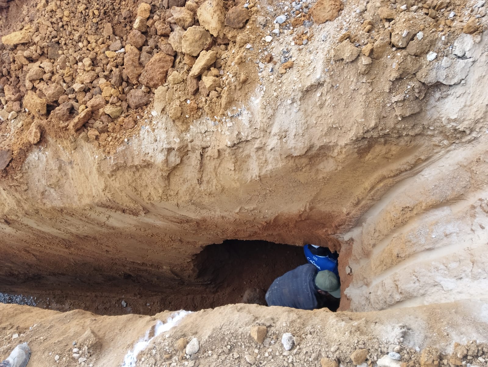 Hallazgo en centro poblado de Obando. Foto Párroco Miller Calderón 