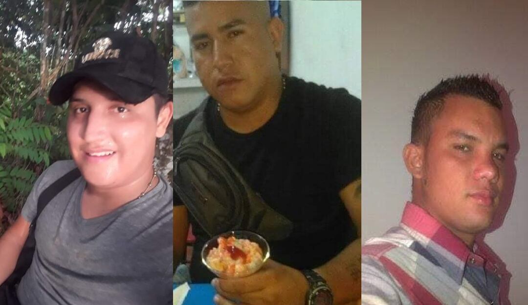 Miguel Ángel Quiñonez Manrique, Carlos Yair Pachón Casdiego y Breiner Amaya