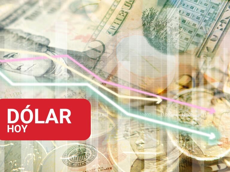 Dólares estadounidenses y cifras de fluctuación de esta moneda (Foto vía Getty Images)