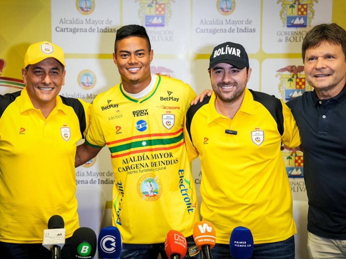 Luis ‘El Chino’ Sandoval fue presentado como nuevo jugador de Real Cartagena