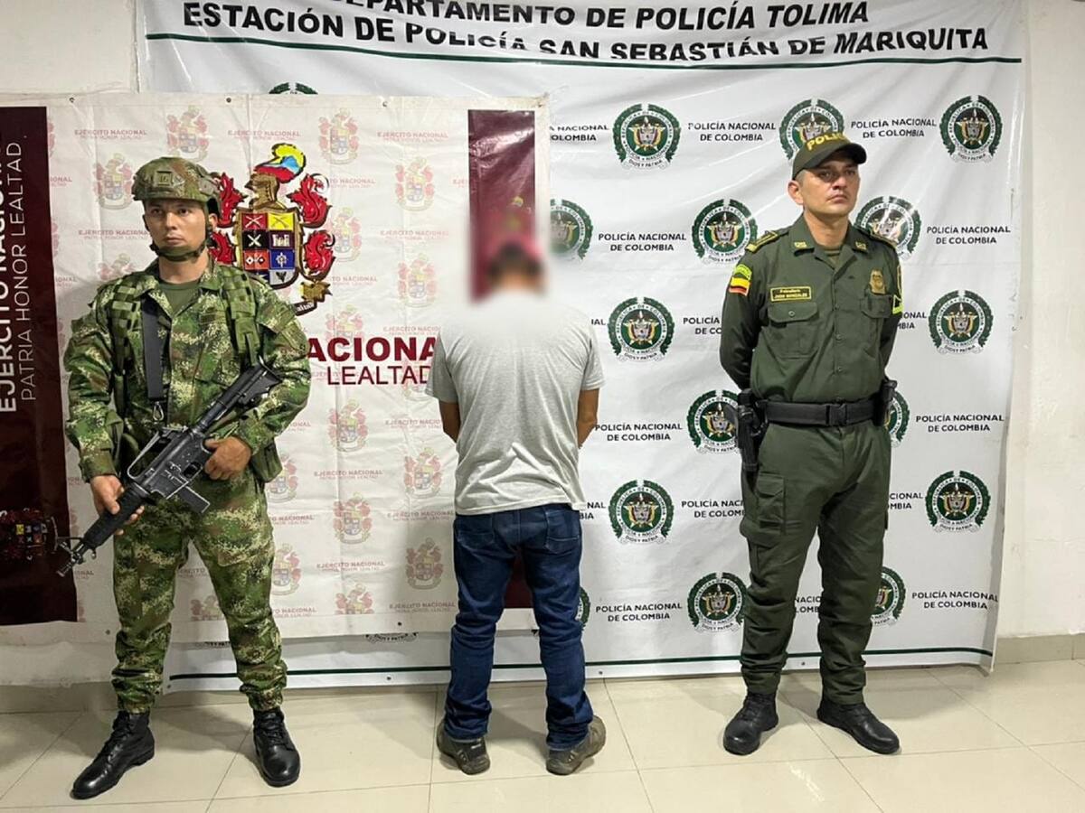 Hombre requerido en Medellín por terrorismo fue capturado en el Tolima