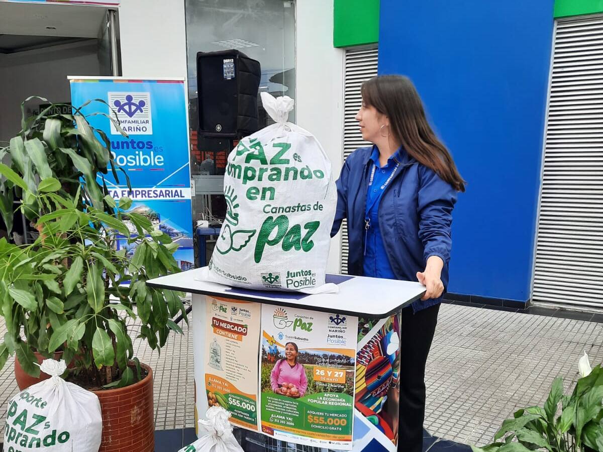 Dos mil mercados fueron comercializados a través de “Canastas de Paz”
