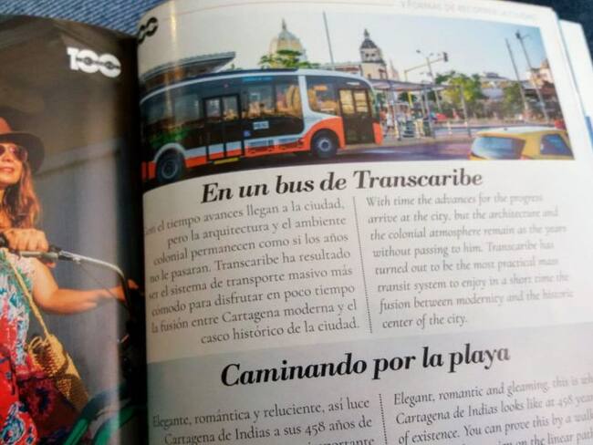 Transcaribe reseñado en revista sobre potencial turístico de Cartagena