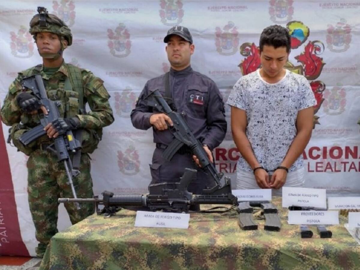 A la cárcel hombre sorprendido con material de las Fuerzas Armadas en Cauca