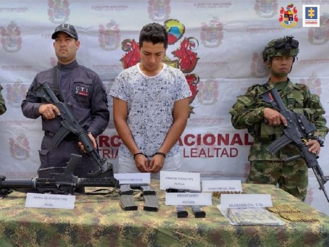 Hombre sorprendido con material de las Fuerzas Armadas en Cauca