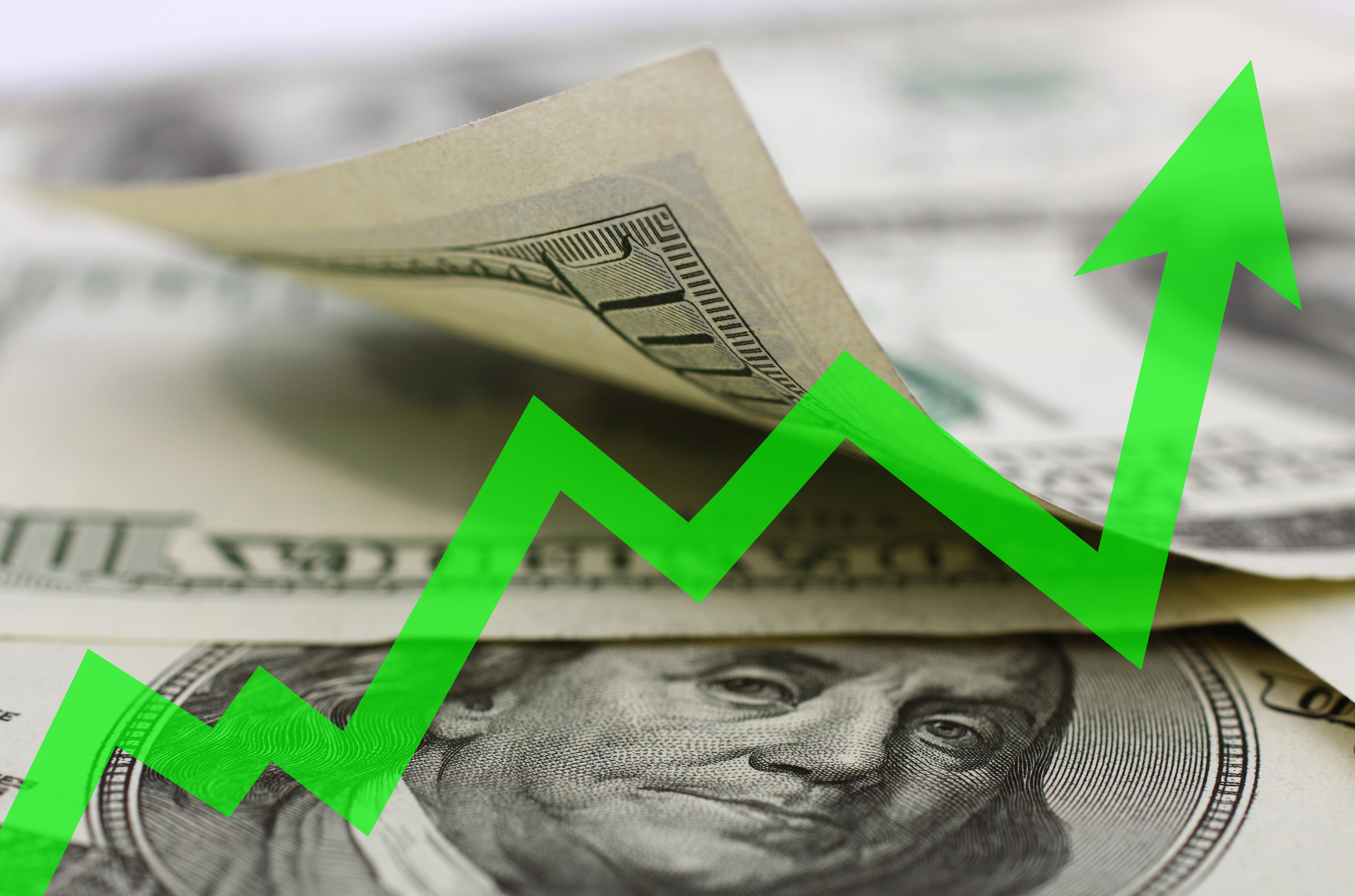 Imagen de referencia del precio del dólar subiendo (Foto vía GettyImages)