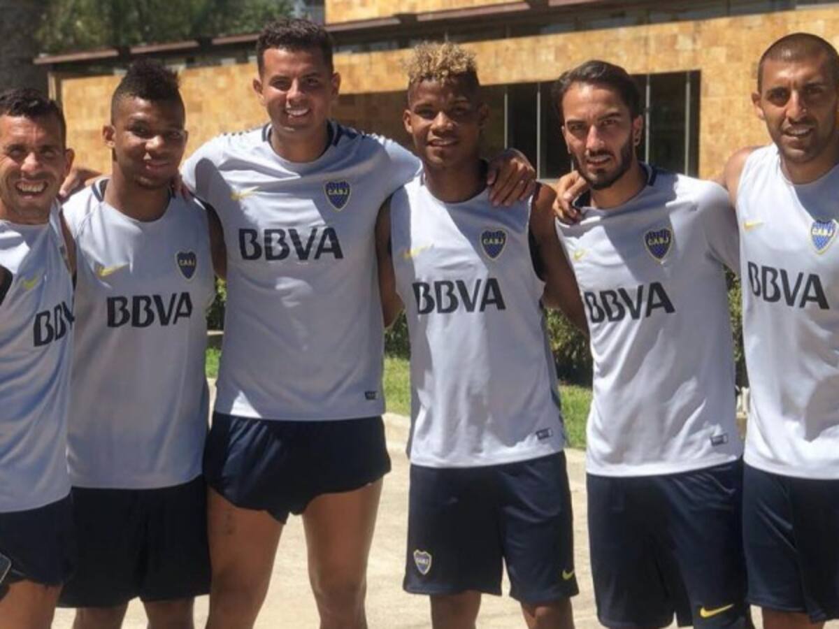 Los colombianos de Boca trabajan a la par con Carlos Tevez