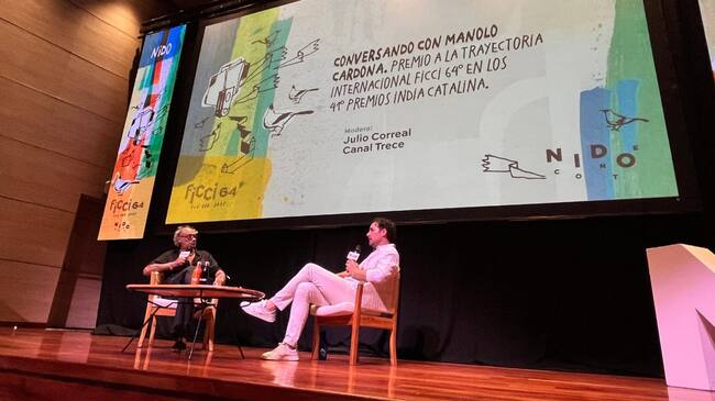Conversatorio con Manolo Cardona, reconocido actor y productor colombiano en el FICCI 64