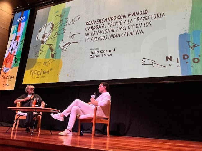 Conversatorio con Manolo Cardona, reconocido actor y productor colombiano en el FICCI 64