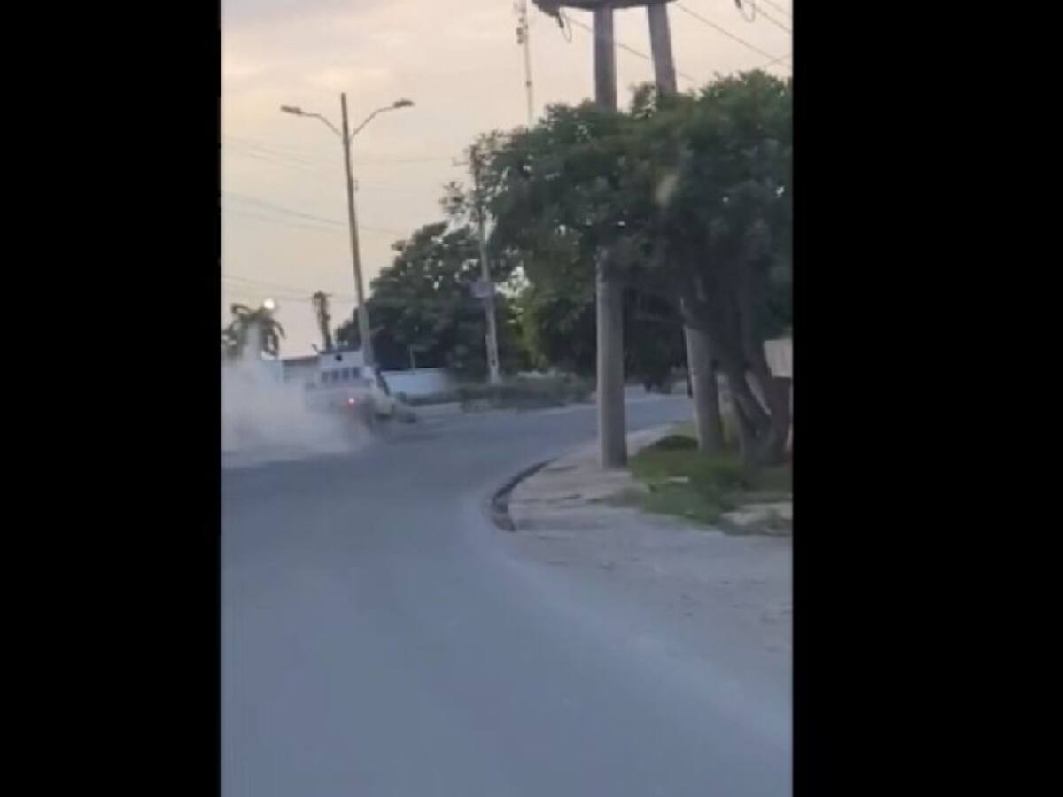 Aparatoso accidente de tránsito en la zona industrial de Cartagena