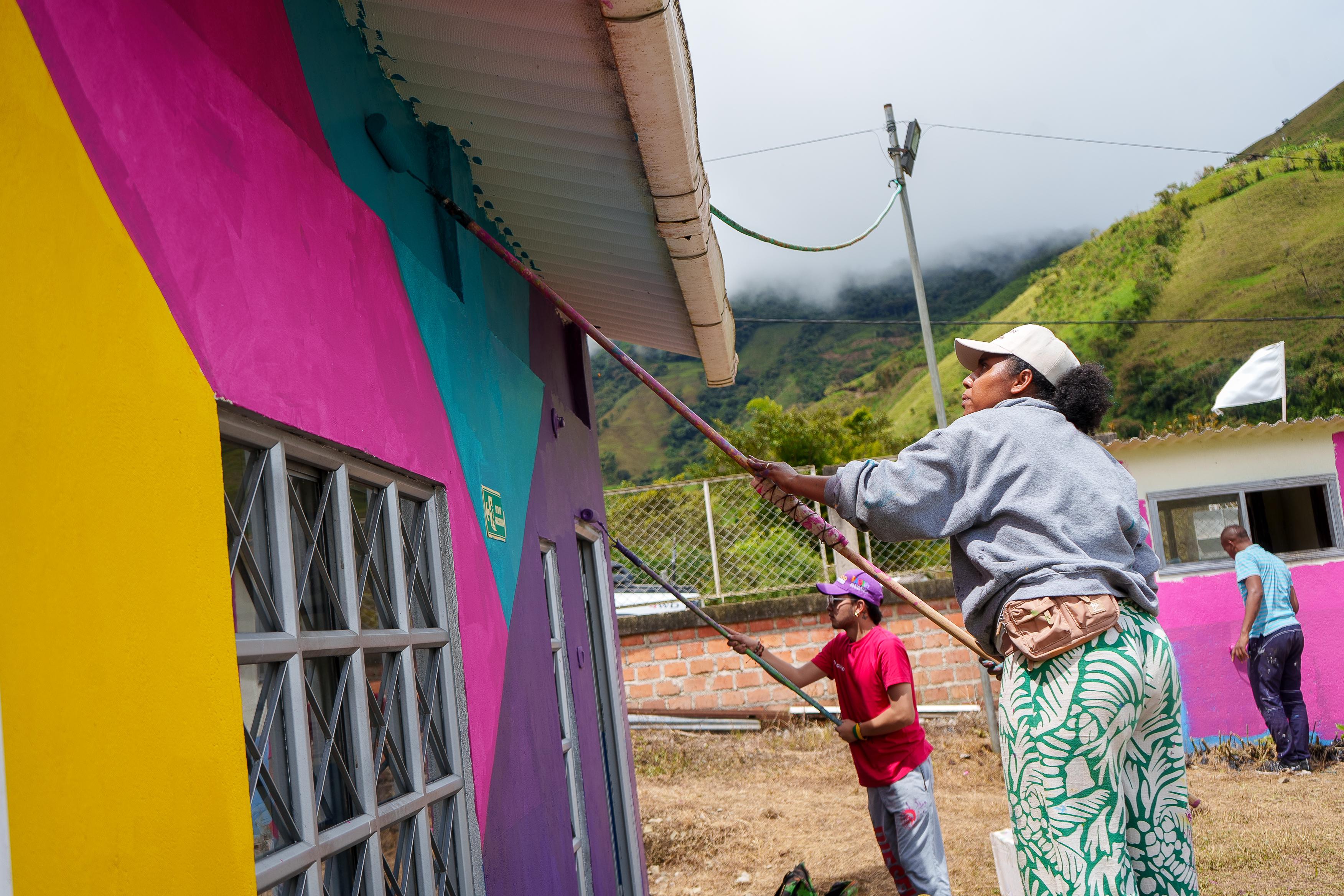Pinta tu escuela. Foto: Gobernación de Nariño
