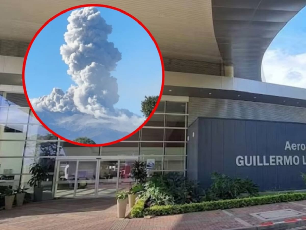 Aeropuerto de Popayán presenta restricciones por emisiones de ceniza del volcán Puracé