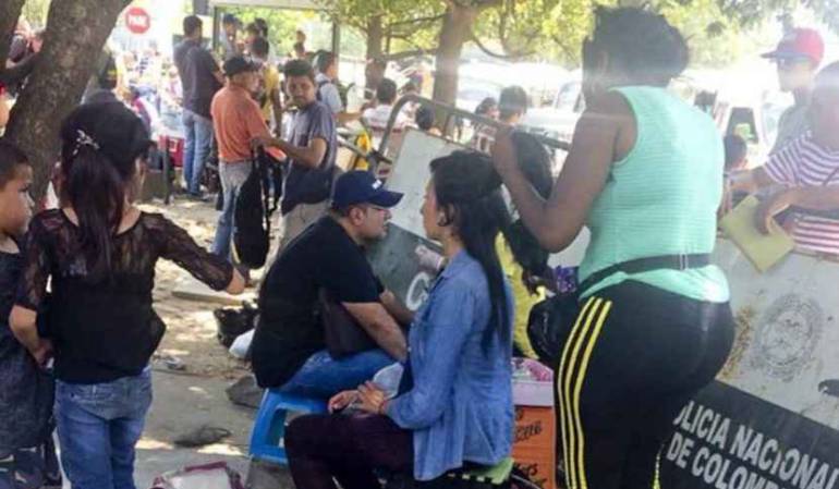 Venta de cabello en la frontera. 