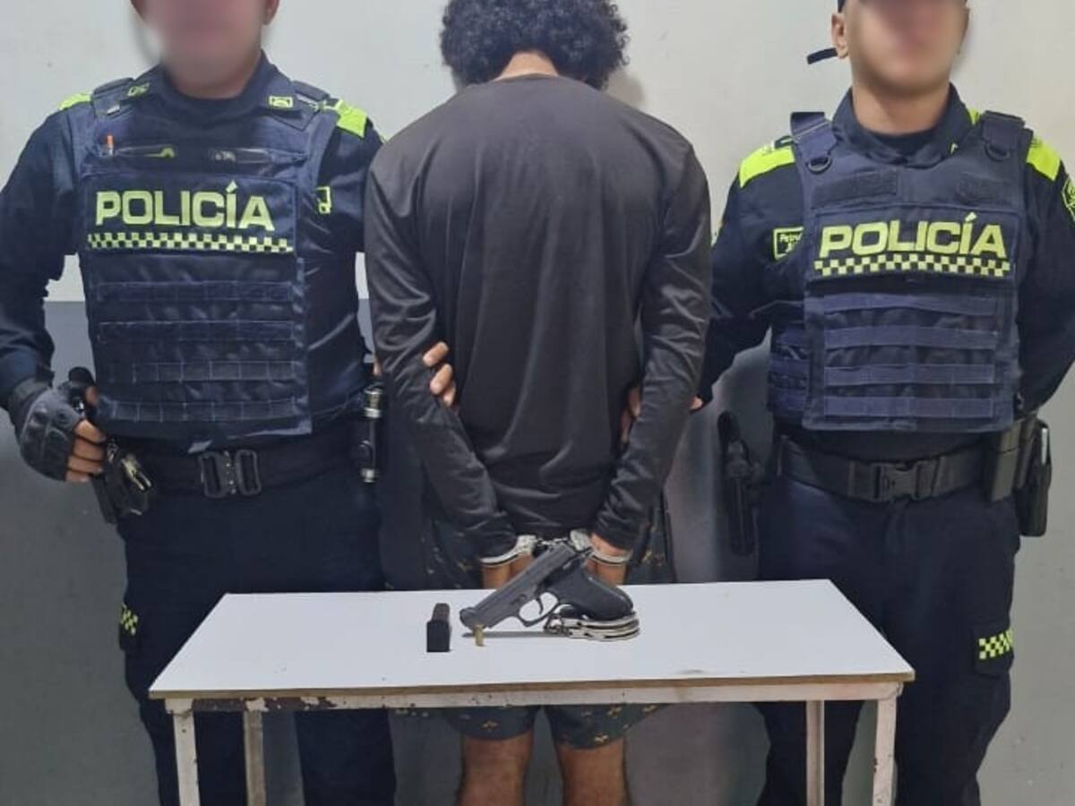 ‘El Manfri’ y ‘El Richard’, capturados en Cartagena con armas de fuego ilegales