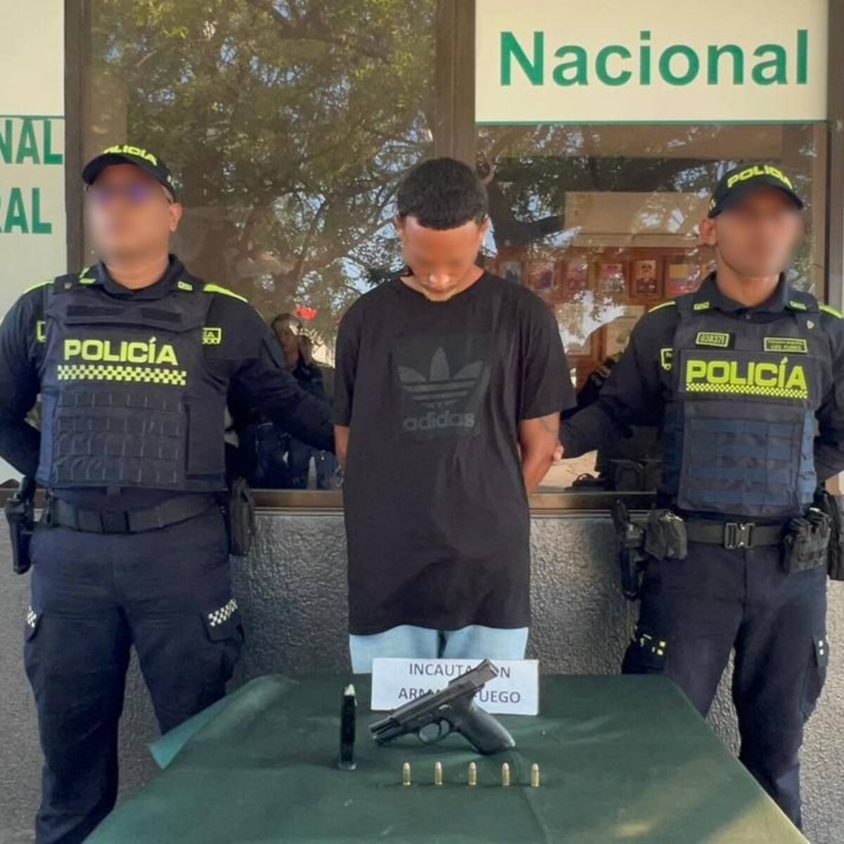 Capturado alias ‘Totoy’ en Cartagena con una pistola en el barrio La Candelaria