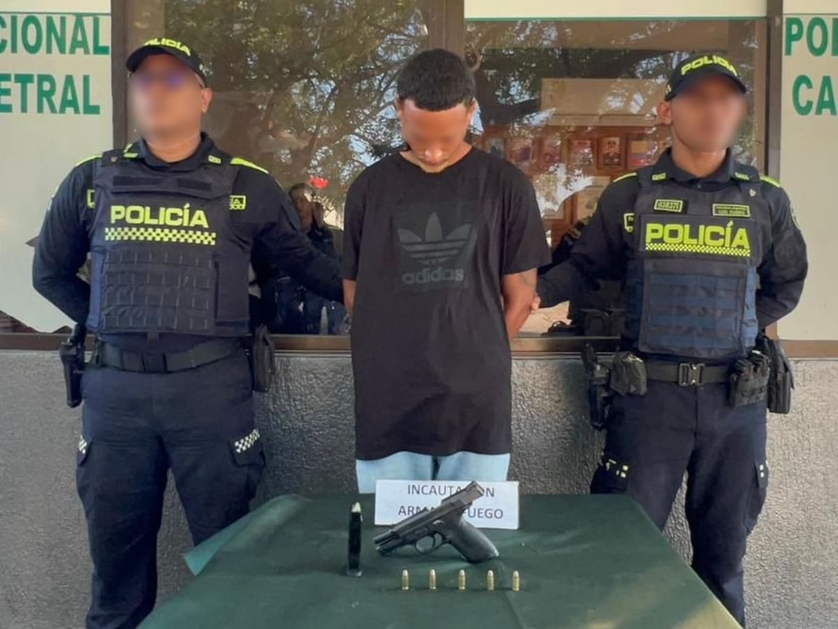 Capturado alias ‘Totoy’ en Cartagena con una pistola en el barrio La Candelaria