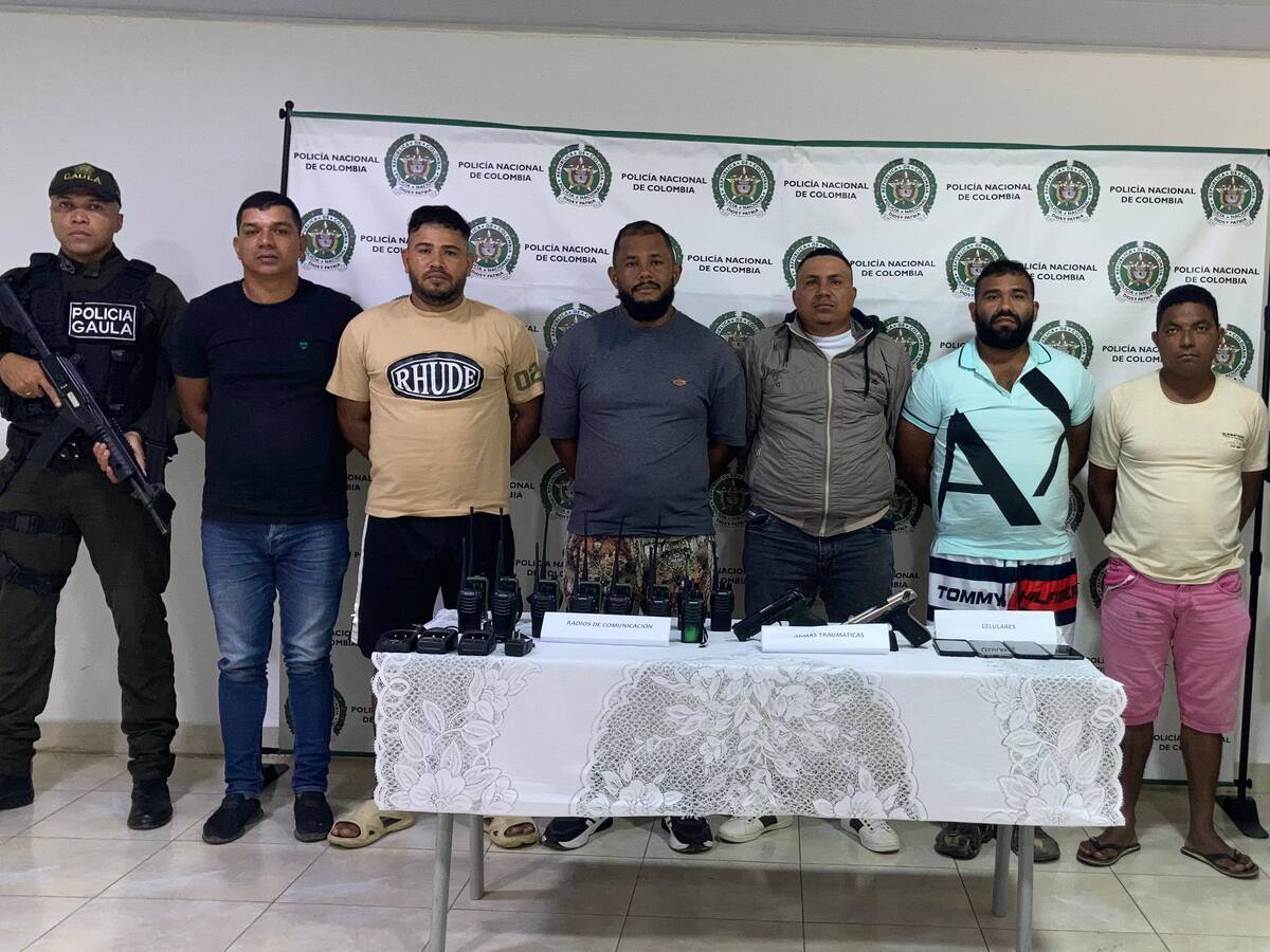 Capturados en Altos de Canaán estarían al servicio del Clan del Golfo: Policía de Montería