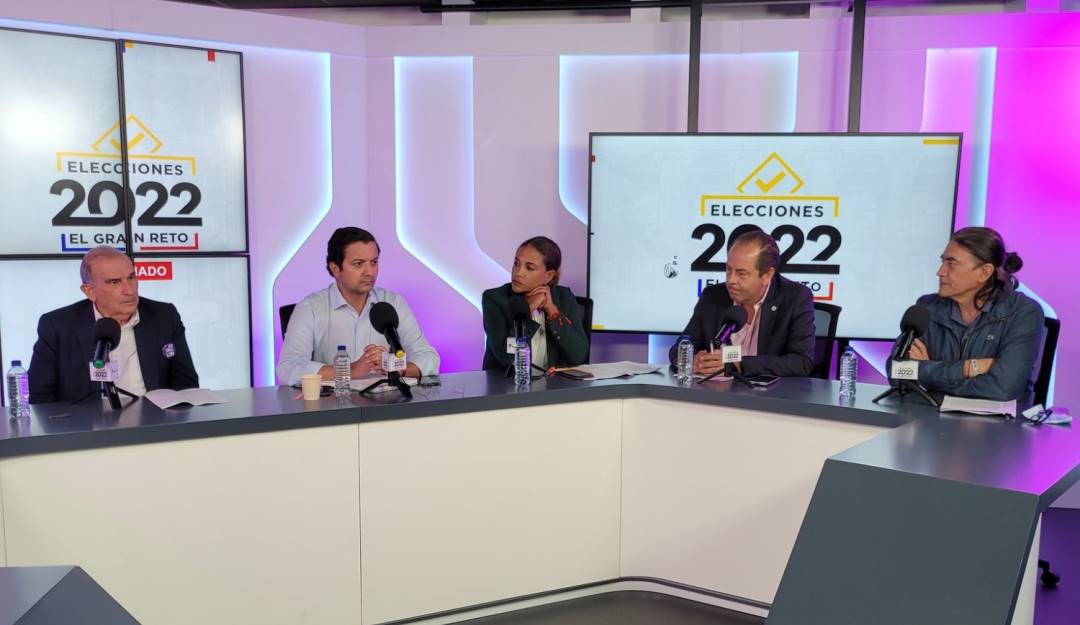 Los cabezas de lista por el Senado de la República se reunieron para hablar de sus propuestas en distintos temas.