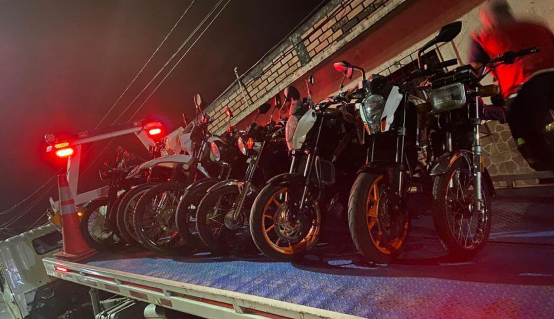 Inmovilización de motos.