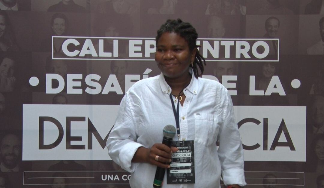 Johanna Caicedo, líder social. 