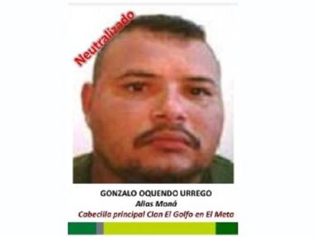 Abatido alias “Mona”, máximo cabecilla de la estructura criminal del Clan Golfo