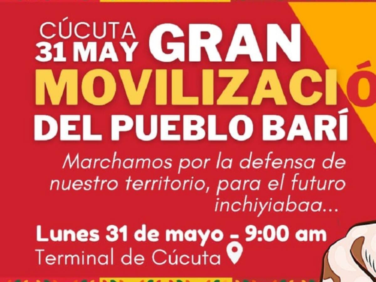 Comunidad Motilón Barí se congregará en Cúcuta