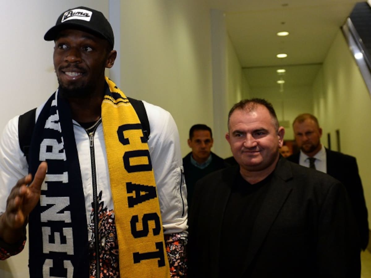 Usain Bolt está en Australia para probar con un equipo de fútbol