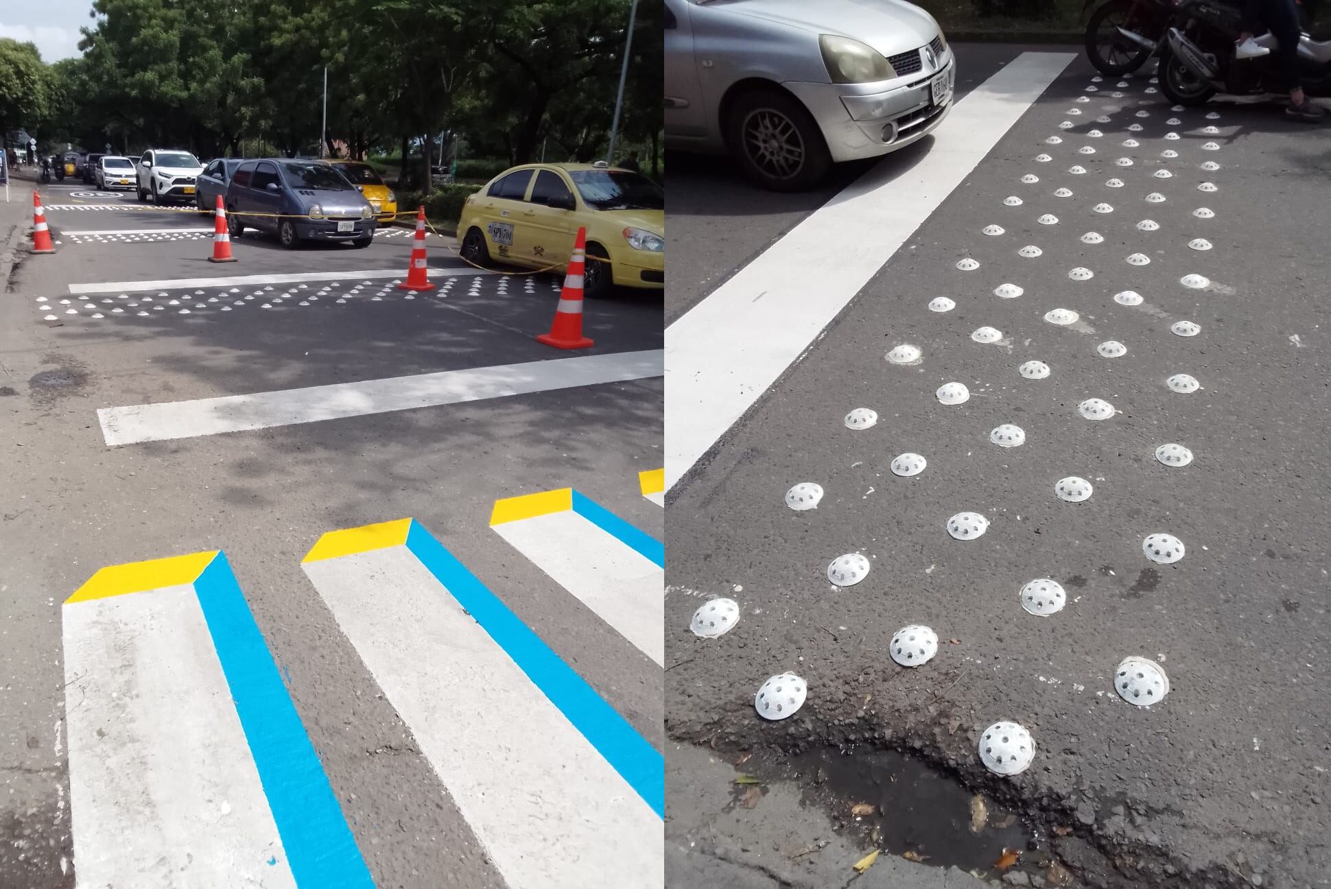 Reductores de velocidad en Cúcuta. Foto Caracol Radio Cúcuta