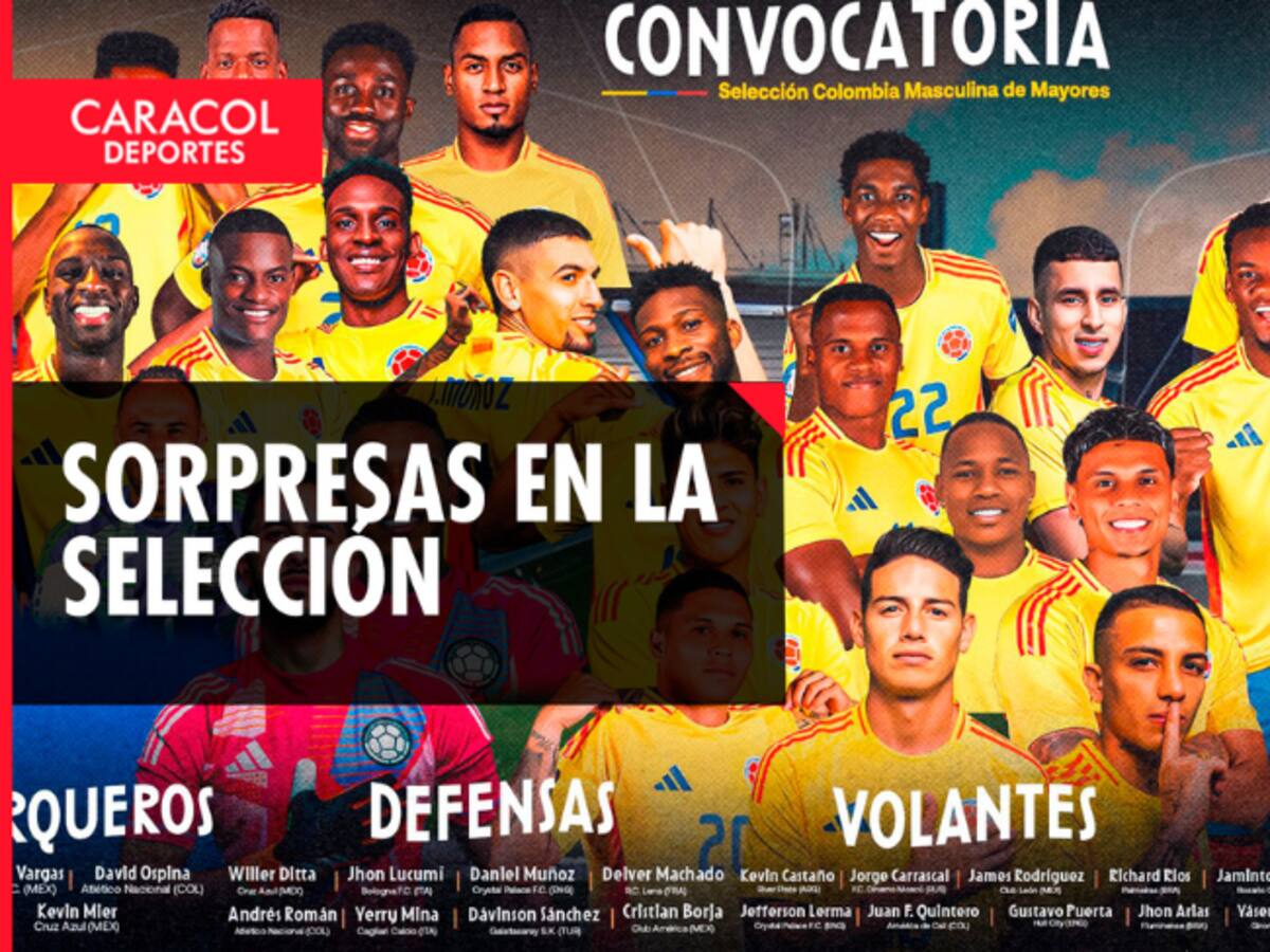 Sorpresas en la convocatoria de la Selección Colombia: Álvaro Montero ausente y algunos regresos
