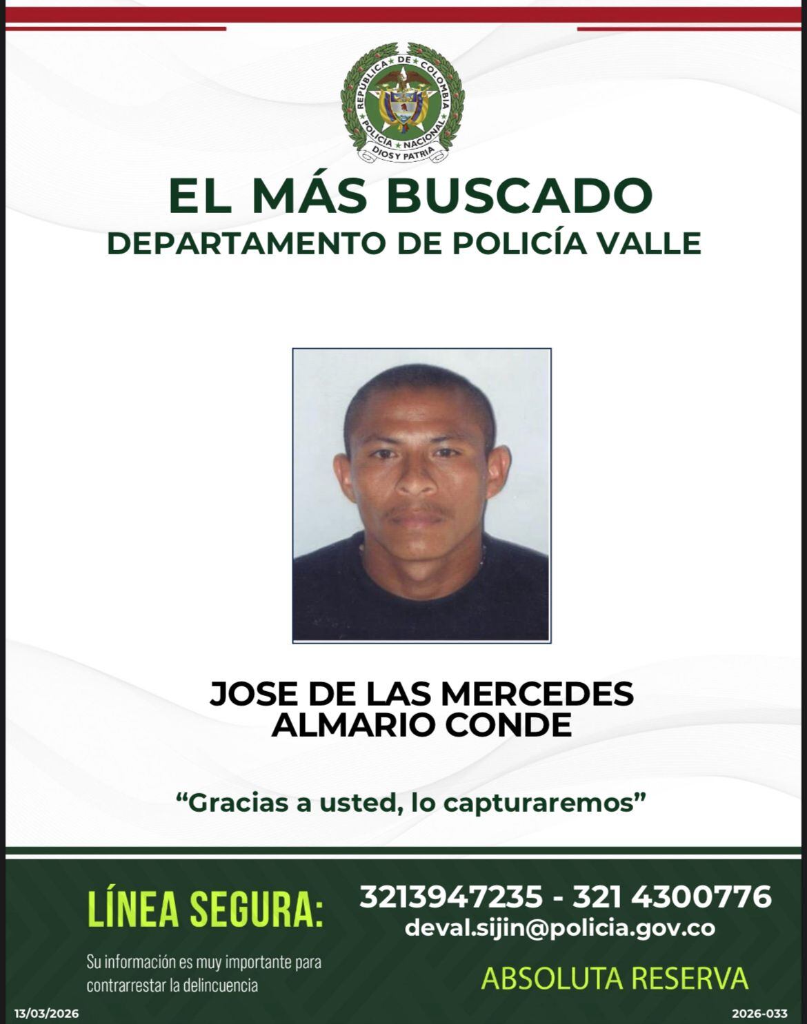 Valle: Cayó cabecilla del Clan del Golfo señalado de sembrar terror con extorsiones y homicidios