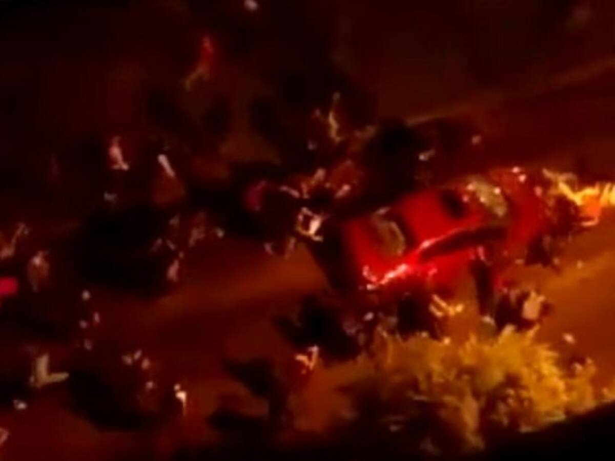 Vehículo embistió a manifestantes en Bogotá