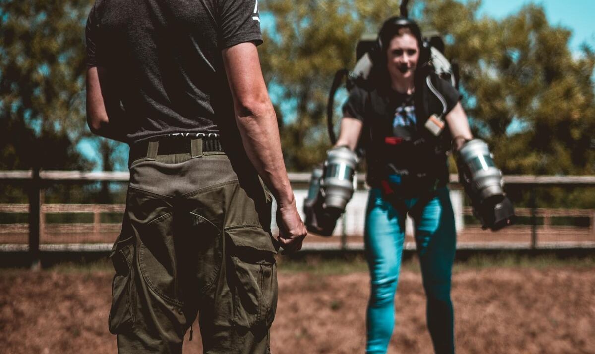 Jet Suit. Foto: @takeongravity