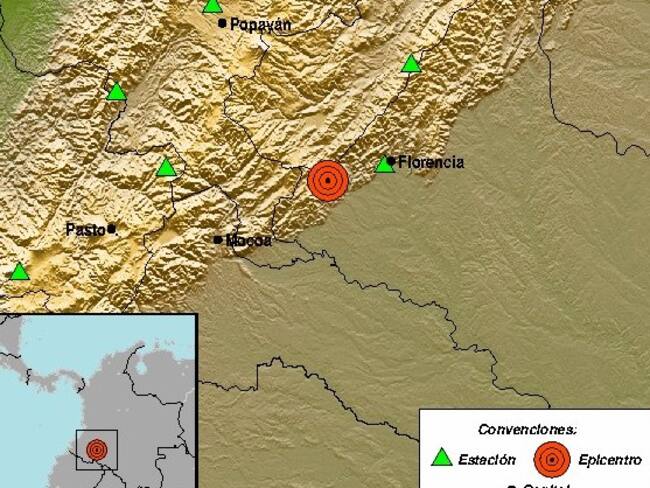 Sismo de 3.7 se sintió en el departamento de Caquetá