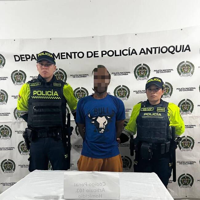 Capturado por asesinar a su pareja y herir a los hijos en Rionegro- foto alcaldía