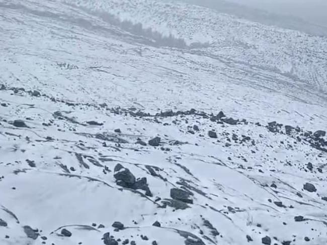 El Parque Nacional Natural El Cocuy vivió intensa nevada de cerca de cuatro horas