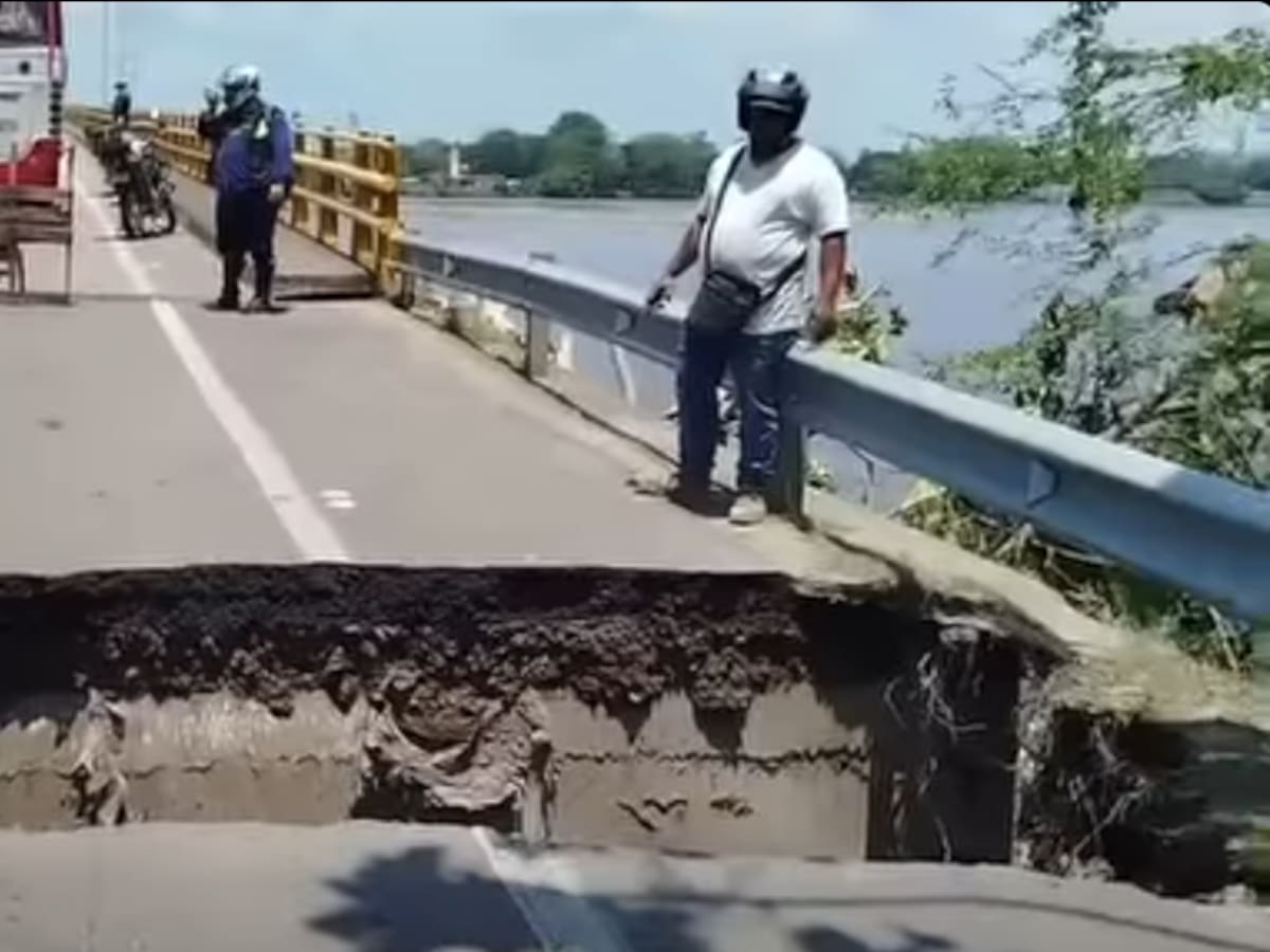 Sin movilidad entre Yondó y Barrancabermeja por una socavación en el puente que del río Magdalena
