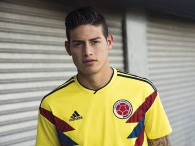 James ya luce la camiseta de la Selección para el Mundial de Rusia 2018
