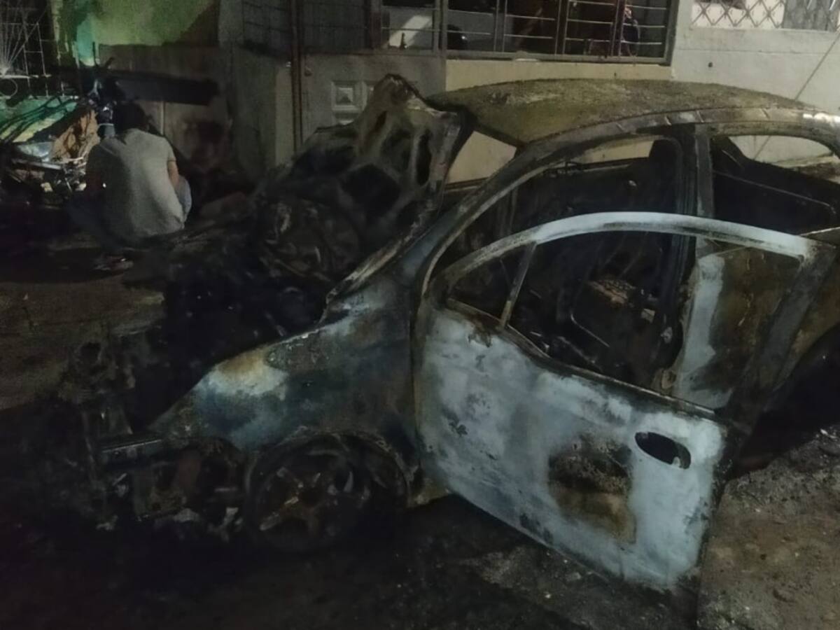 Fue quemado otro vehículo taxi en Cúcuta
