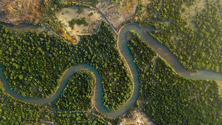 Río curvo (Foto vía Getty Images)
