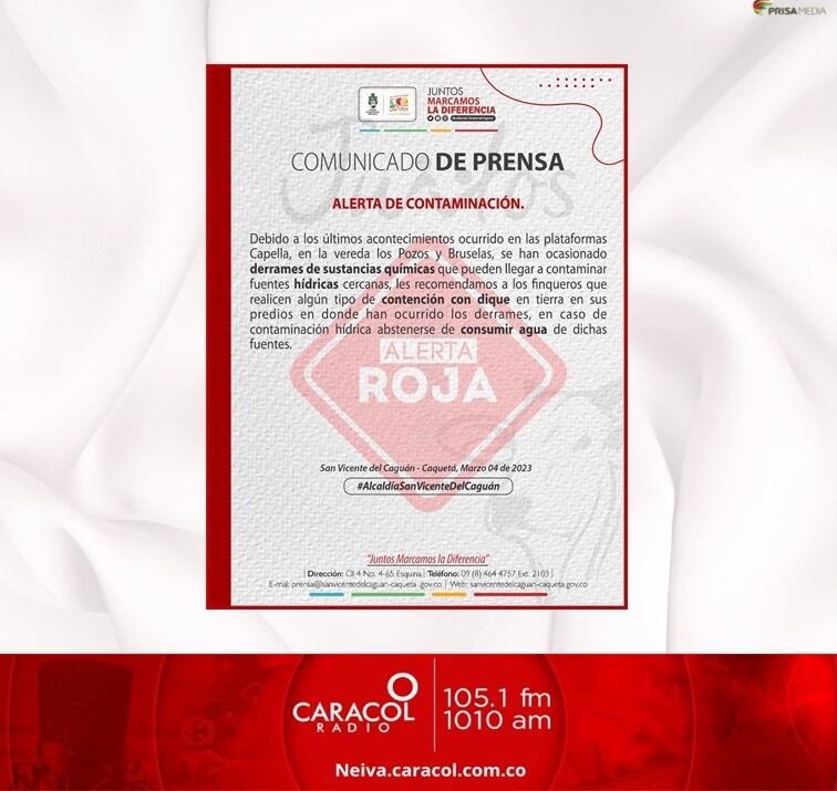 Las autoridades pidieron a la comunidad de reportar la situación ante las autoridades ambientales.